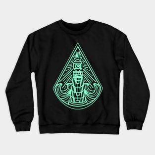 lighthouse line art Crewneck Sweatshirt